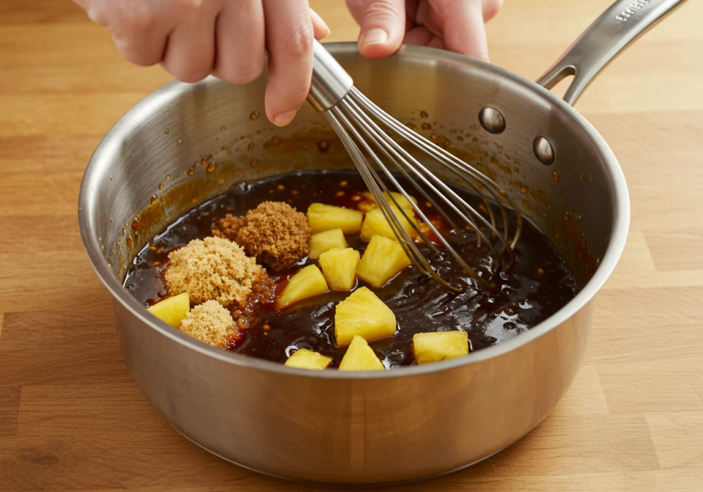 Making Hawaiian BBQ Sauce - Step by Step Process