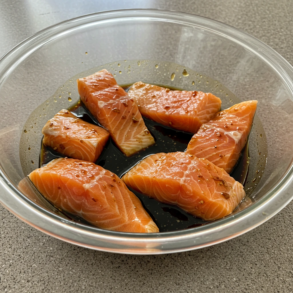 marinating-salmon-belly-soy-sauce-marinade