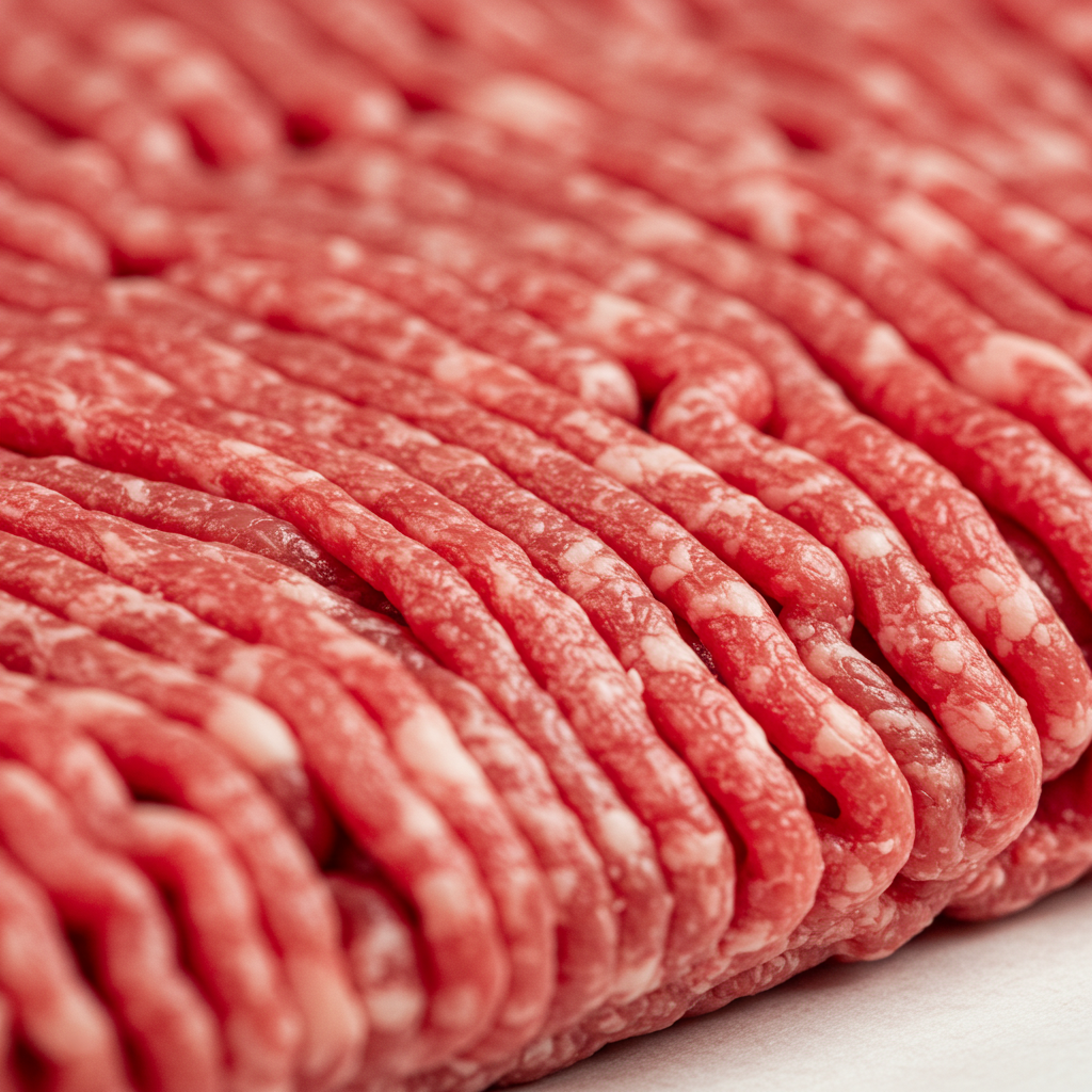 Raw Wagyu Ground Beef - Marbling Close-up