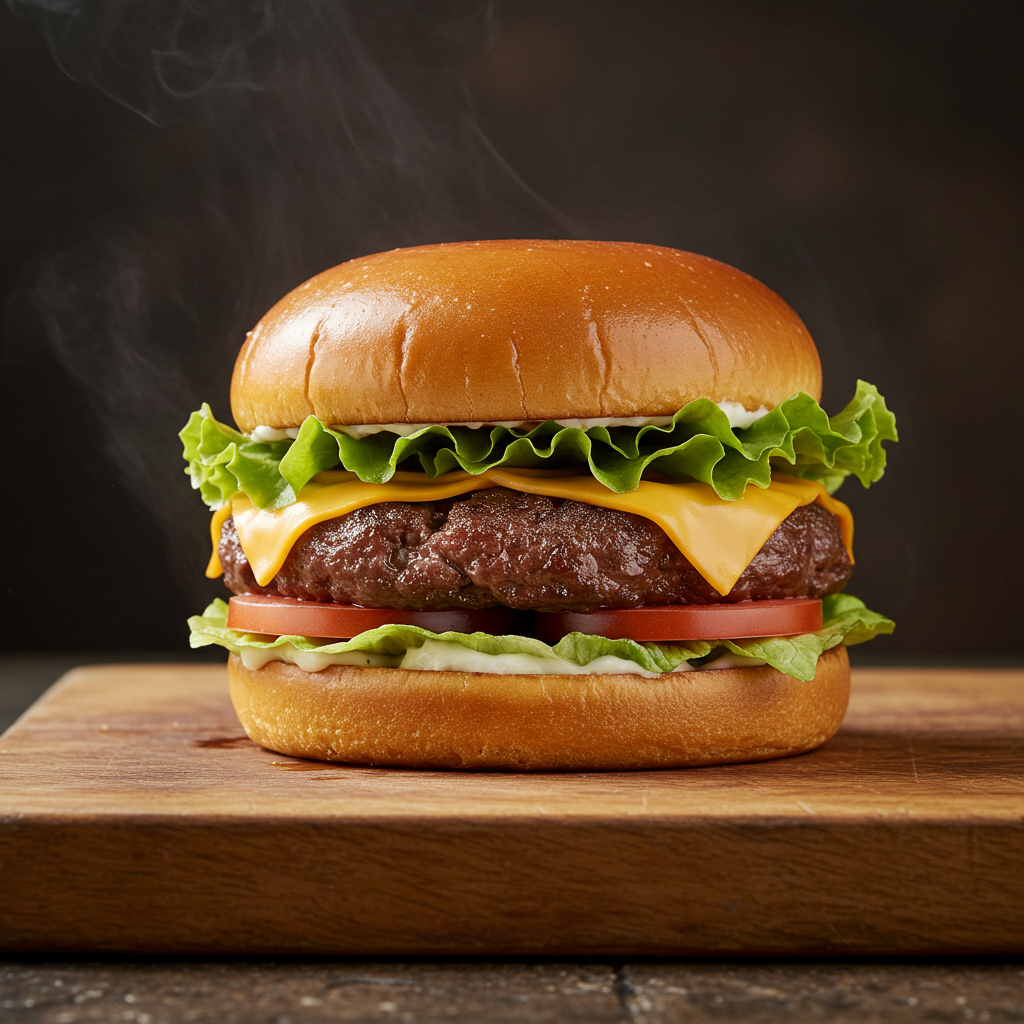 Finished Wagyu Smash Burger
